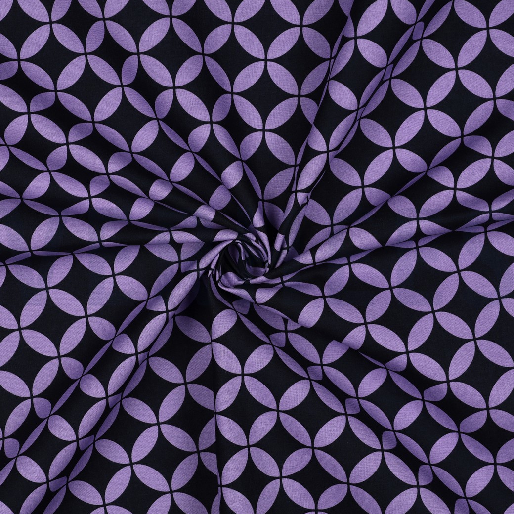 COATED KATOEN ABSTRACT MARINEBLAUW #7