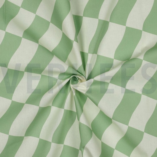 COATED COTTON CHECKS GREEN #7