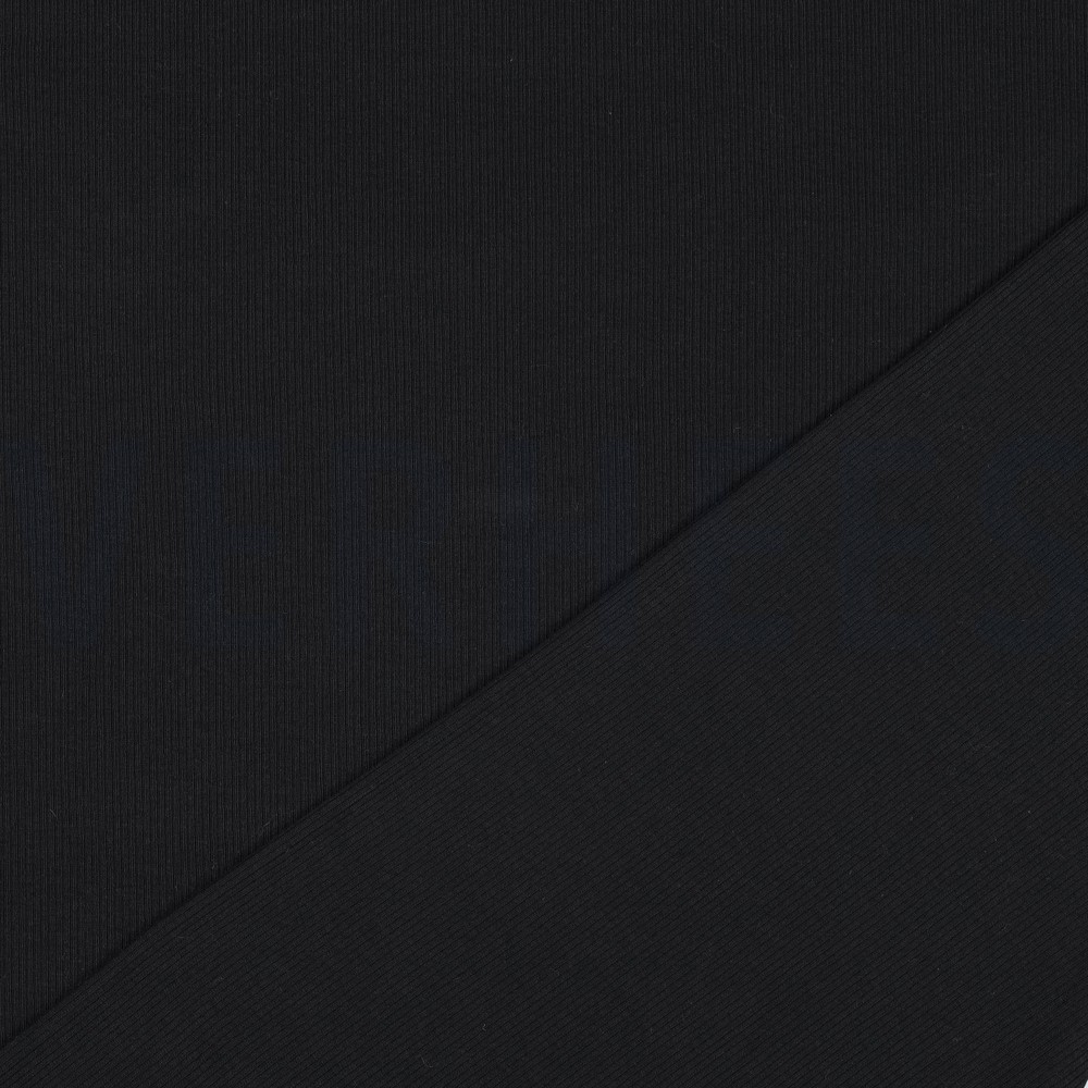 RIB JERSEY ZWART #7