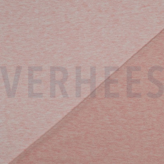 FEINSTRICKJERSEY AJOUR ROSÉ MELIERT #7