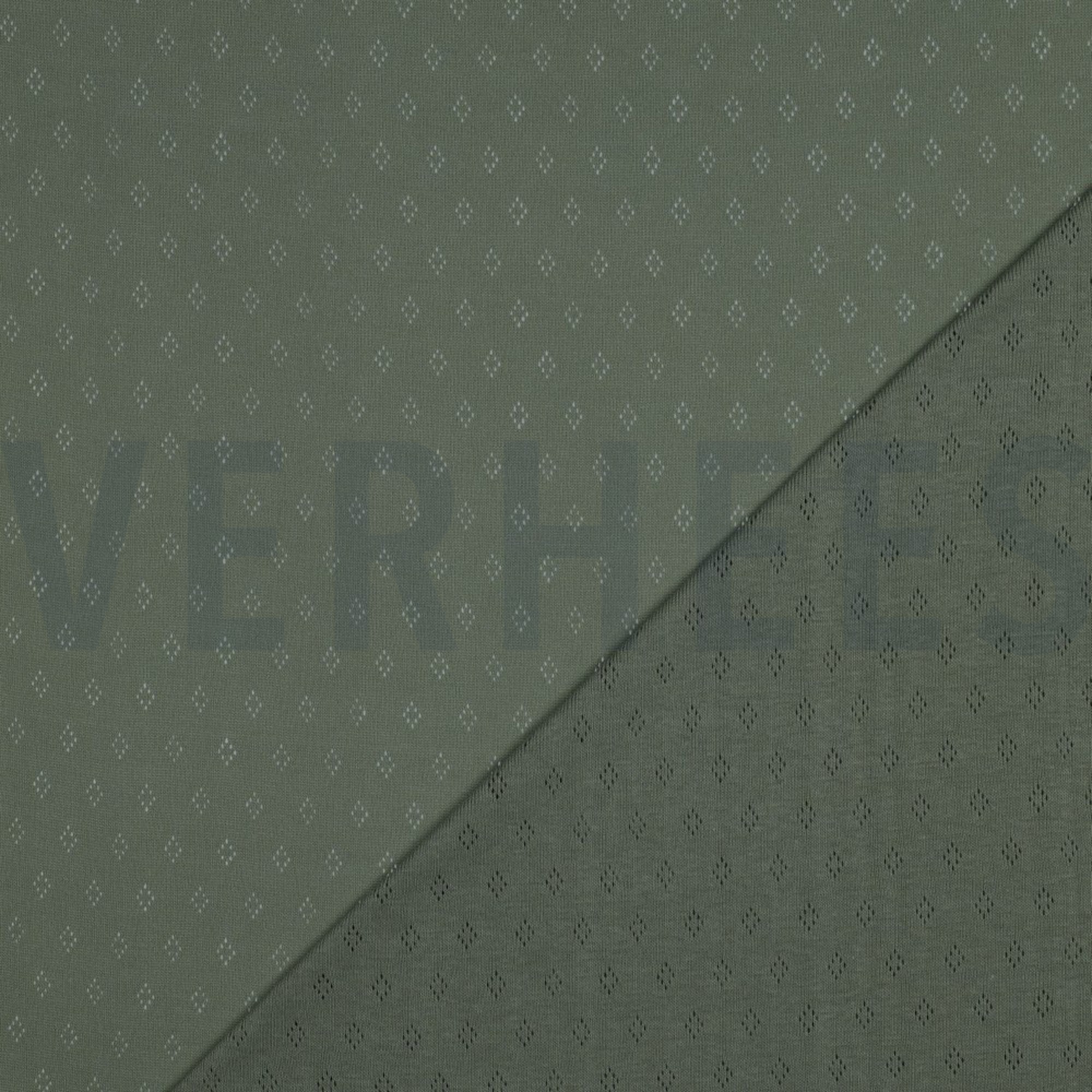 FEINSTRICKJERSEY AJOUR ALTGRÜN (high resolution) #4