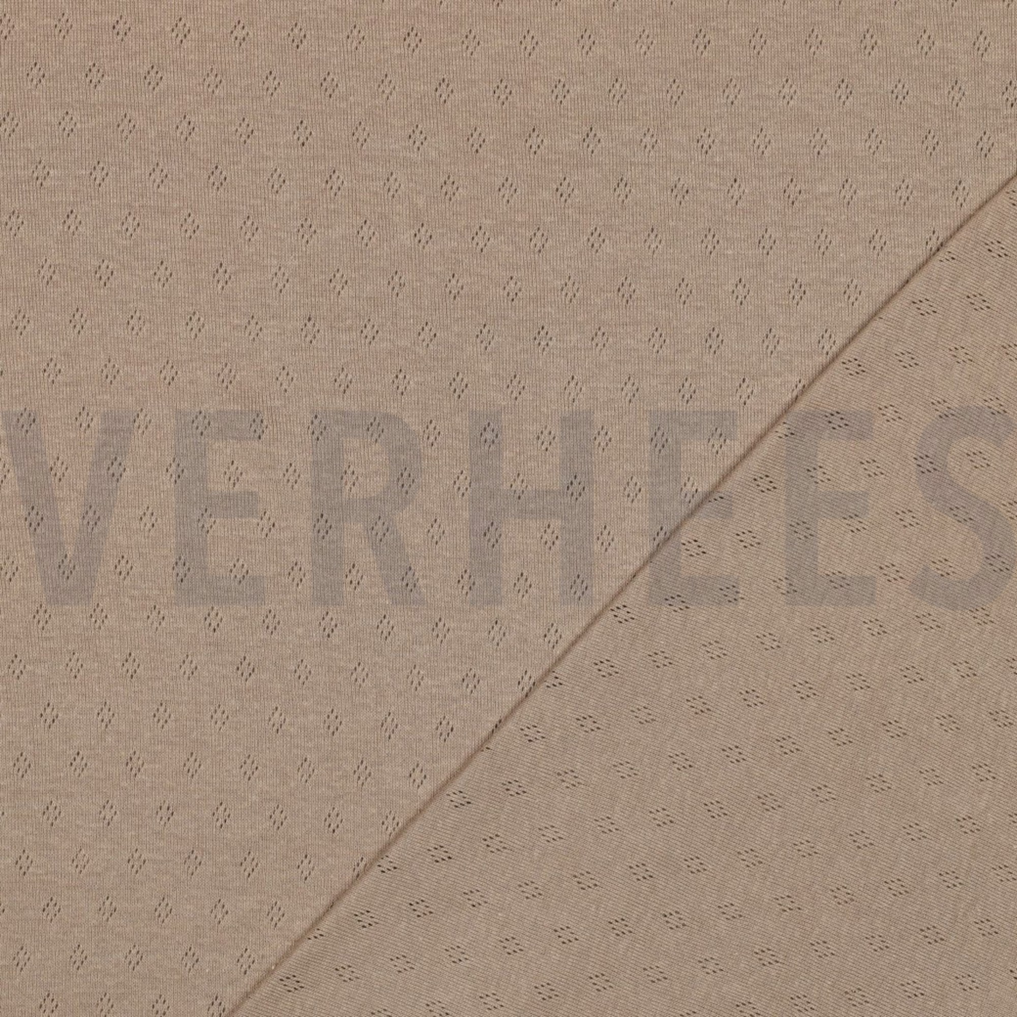 FEINSTRICKJERSEY AJOUR CAPPUCCINO (high resolution) #4