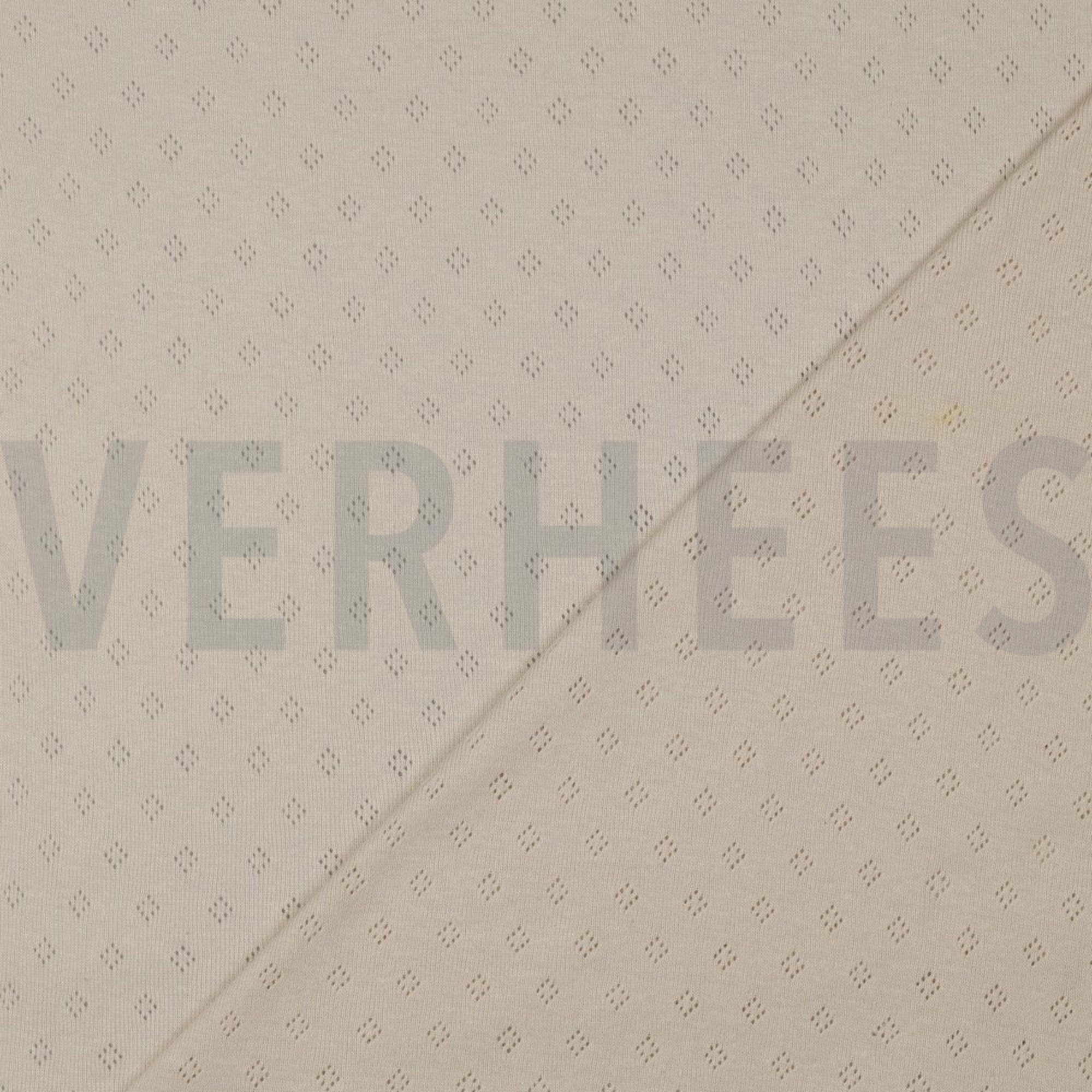 FEINSTRICKJERSEY AJOUR BEIGE (high resolution) #4