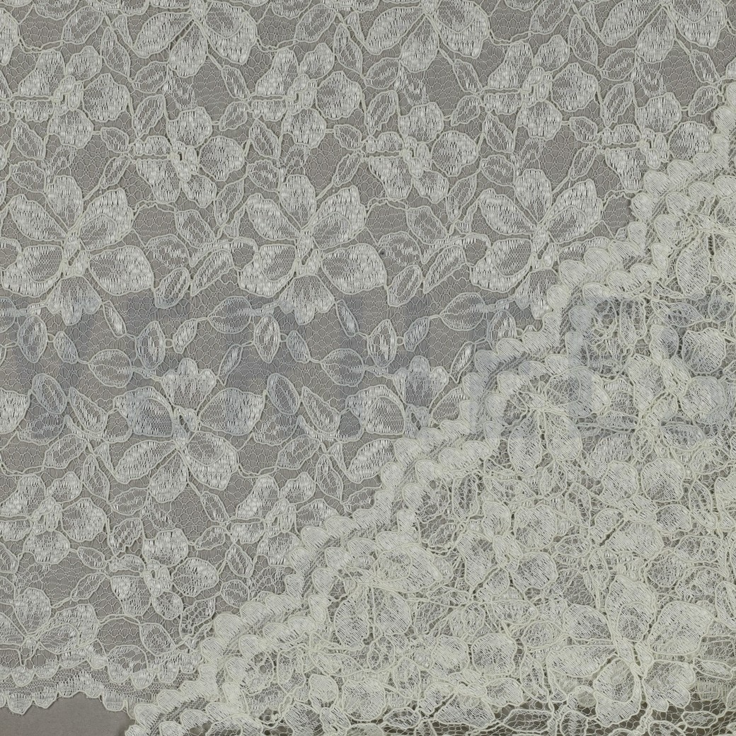 LACE TWO-SIDE SCALLOP OFF WHITE #7