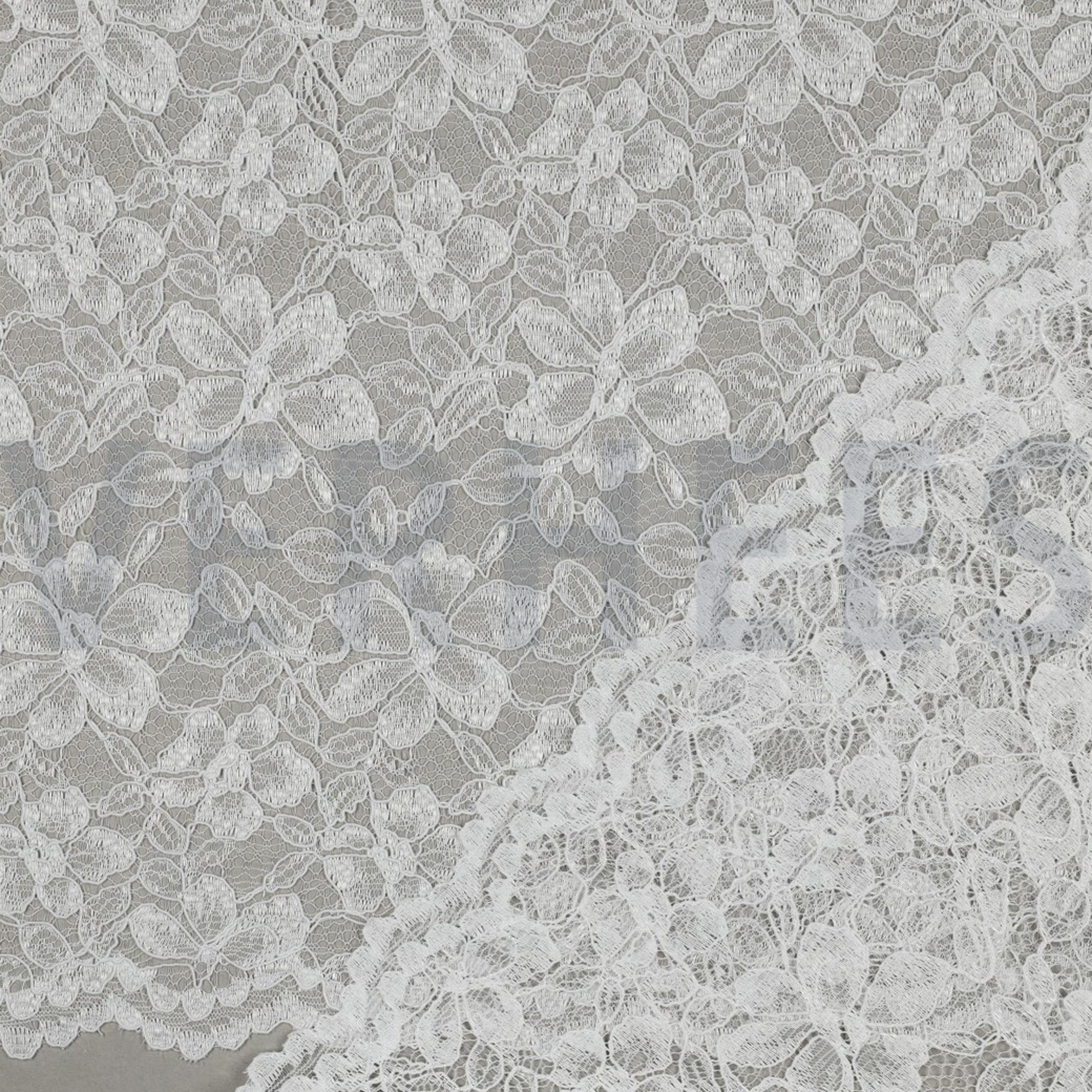LACE TWO-SIDE SCALLOP WHITE (high resolution) #4