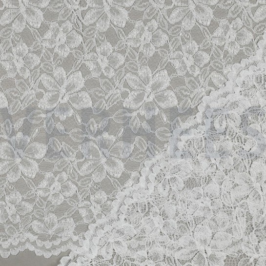LACE TWO-SIDE SCALLOP WHITE #7