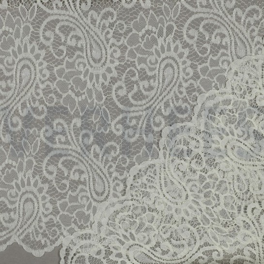 LACE TWO-SIDE SCALLOP OFF WHITE #7