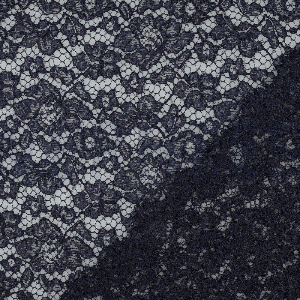 LACE TWO-SIDE SCALLOP NAVY #7