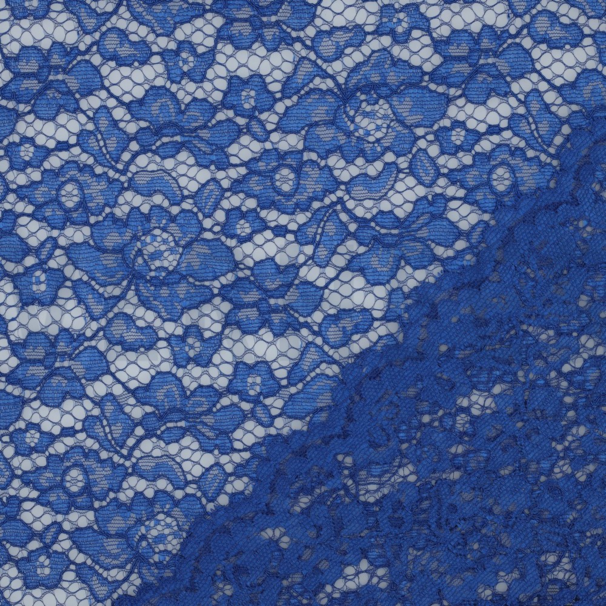 DENTELLE BORDURE FESTONNÉE BLEU COBALT (high resolution) #4