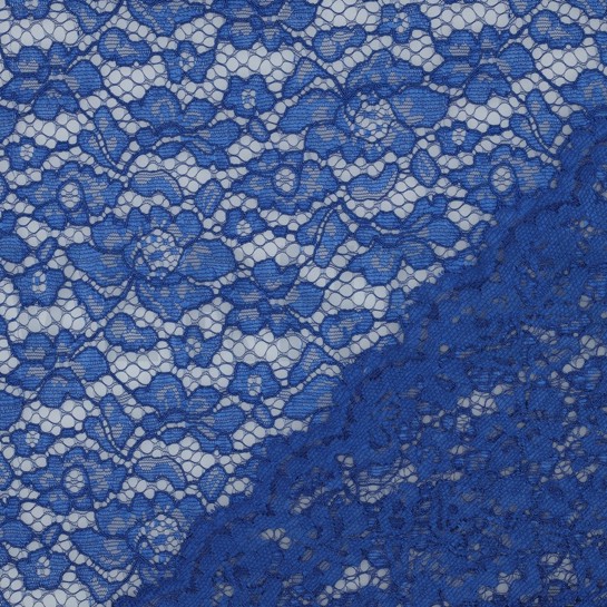 DENTELLE BORDURE FESTONNÉE BLEU COBALT #7