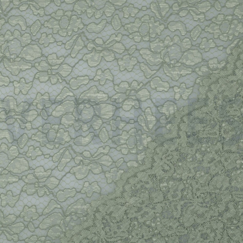 LACE TWO-SIDE SCALLOP LIGHT GREEN #7