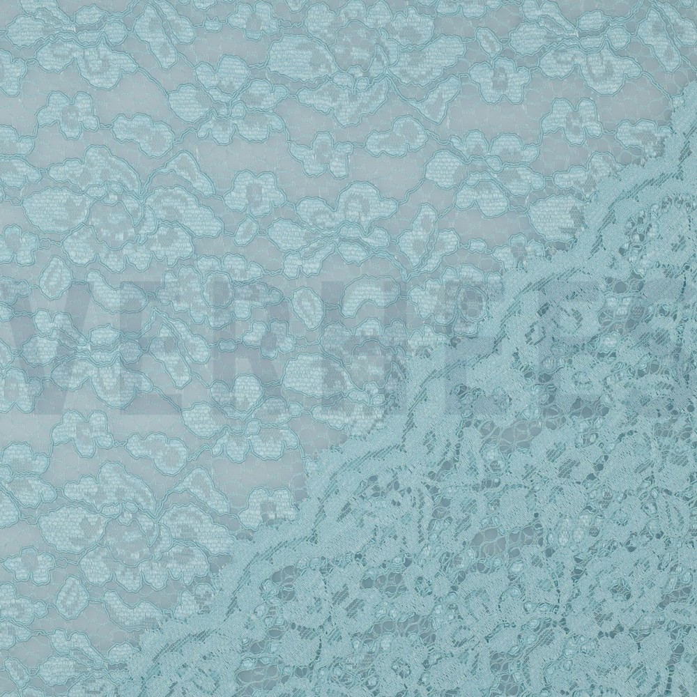 LACE TWO-SIDE SCALLOP LIGHT BLUE #7