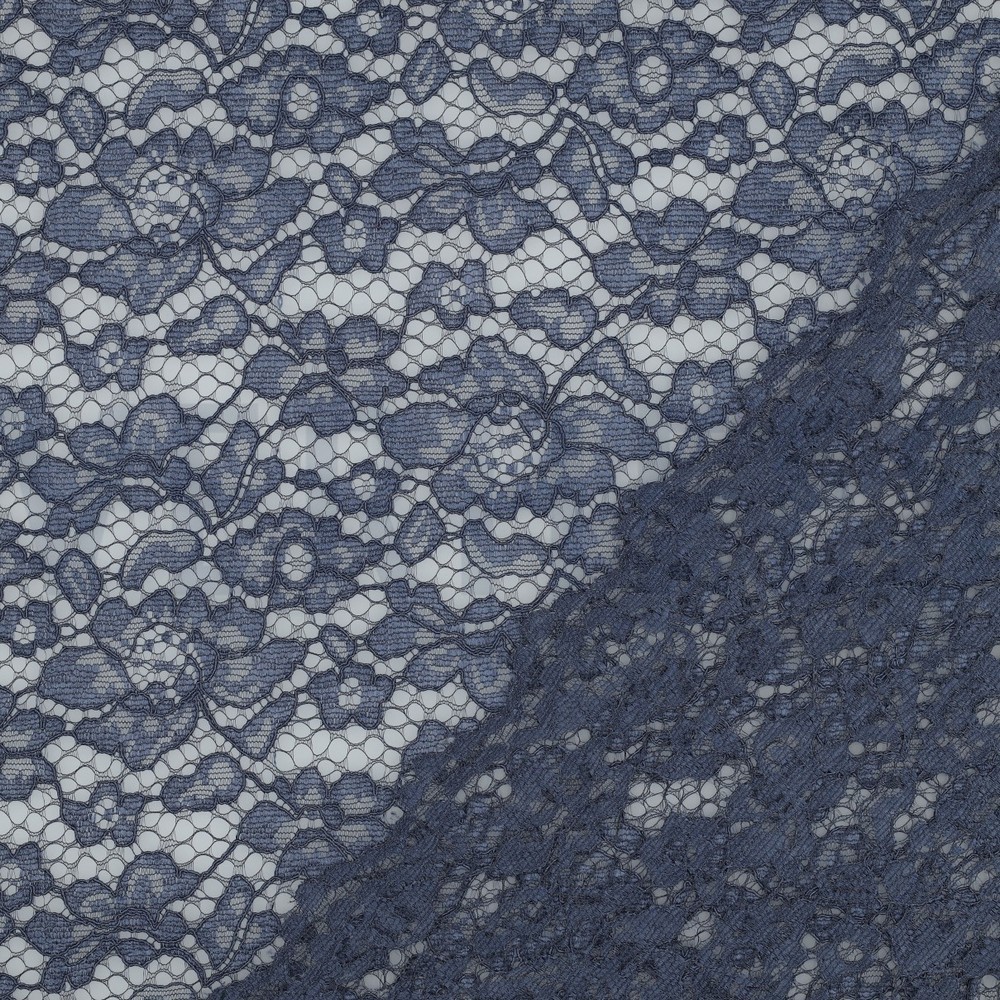 SPITZE ZWEISEITIGE BOGENKANTE JEANSBLAU #7