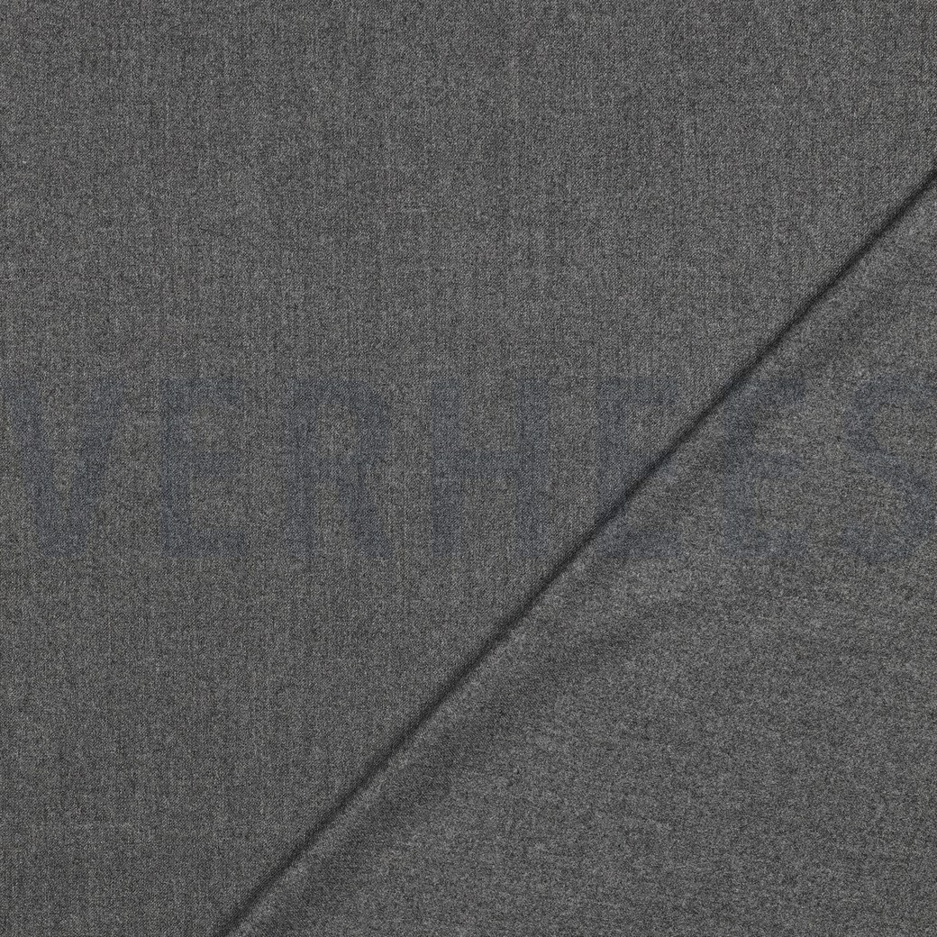 VISKOSE GABARDINE ANGERAUT STRETCH GRAU MELIERT #7