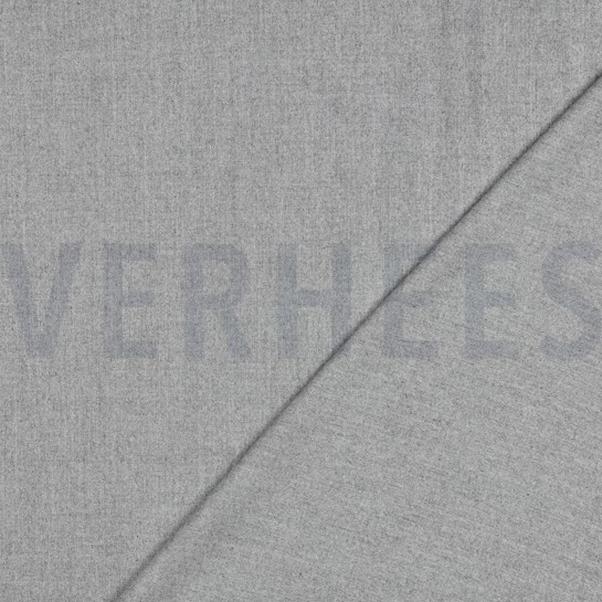 VISKOSE GABARDINE ANGERAUT STRETCH HELLGRAU MELIERT #7
