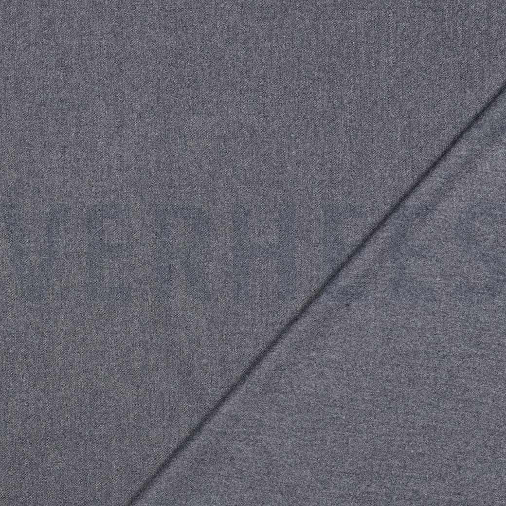 VISKOSE GABARDINE ANGERAUT STRETCH MARINEBLAU MELIERT #7