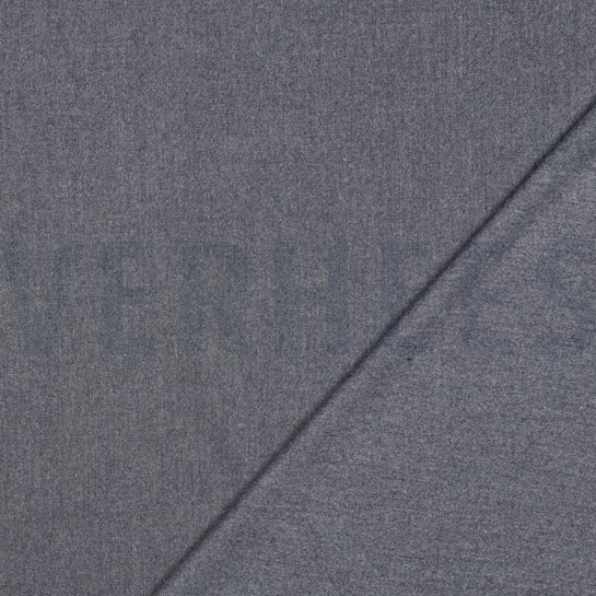 VISKOSE GABARDINE ANGERAUT STRETCH MARINEBLAU MELIERT #7