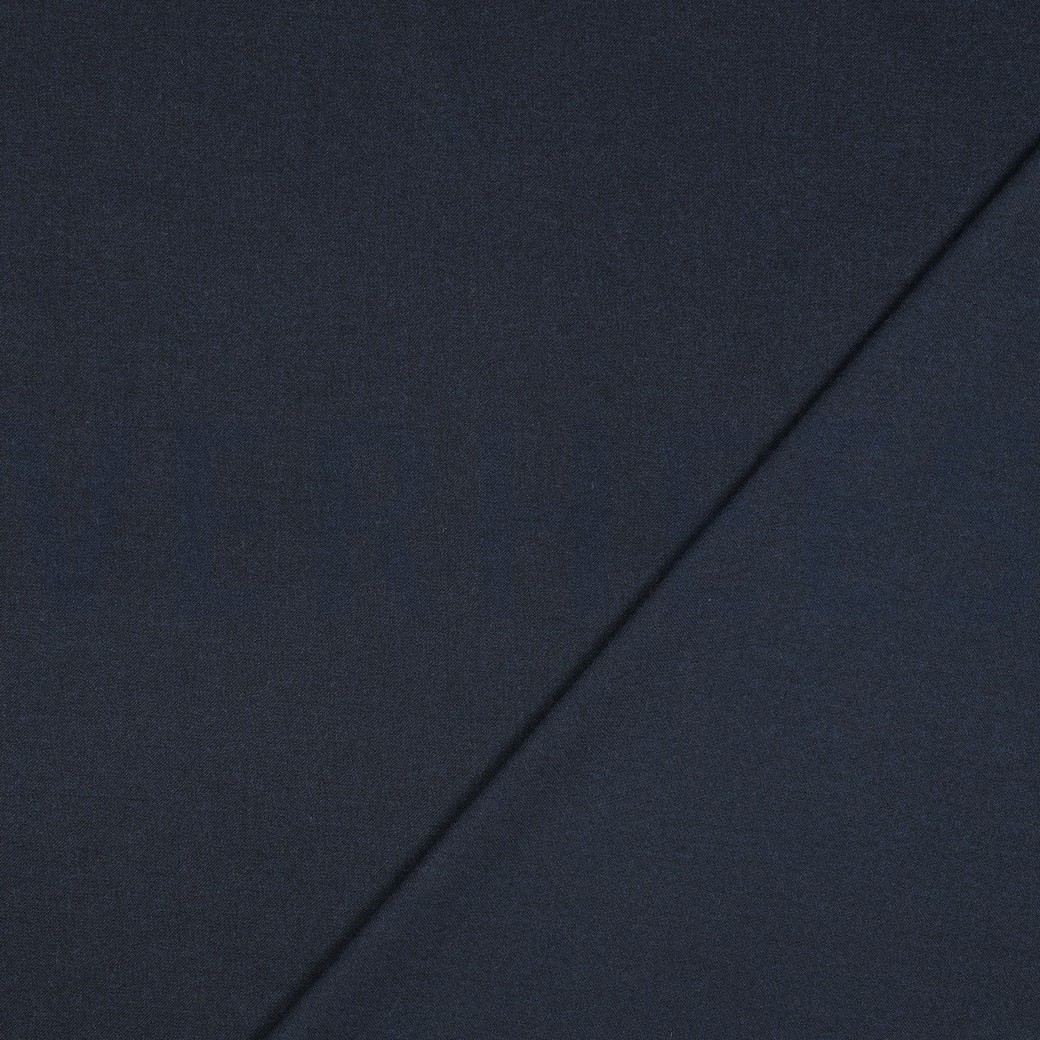 VISKOSE GABARDINE ANGERAUT STRETCH MARINEBLAU #7