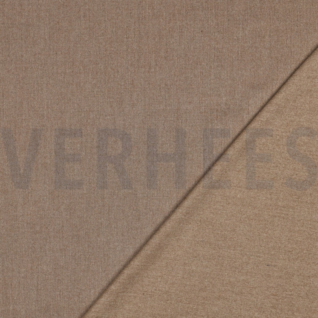 VISKOSE GABARDINE ANGERAUT STRETCH SAND MELIERT #7