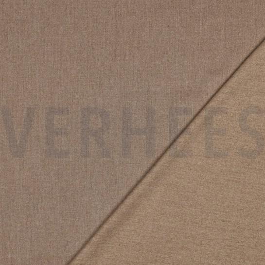 VISKOSE GABARDINE ANGERAUT STRETCH SAND MELIERT #7