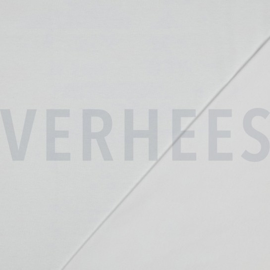 BAUMWOLL JERSEY INTERLOCK GOTS WEISS #7