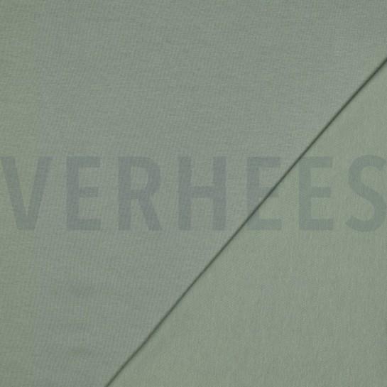 BAUMWOLL JERSEY INTERLOCK GOTS SALBEI #7