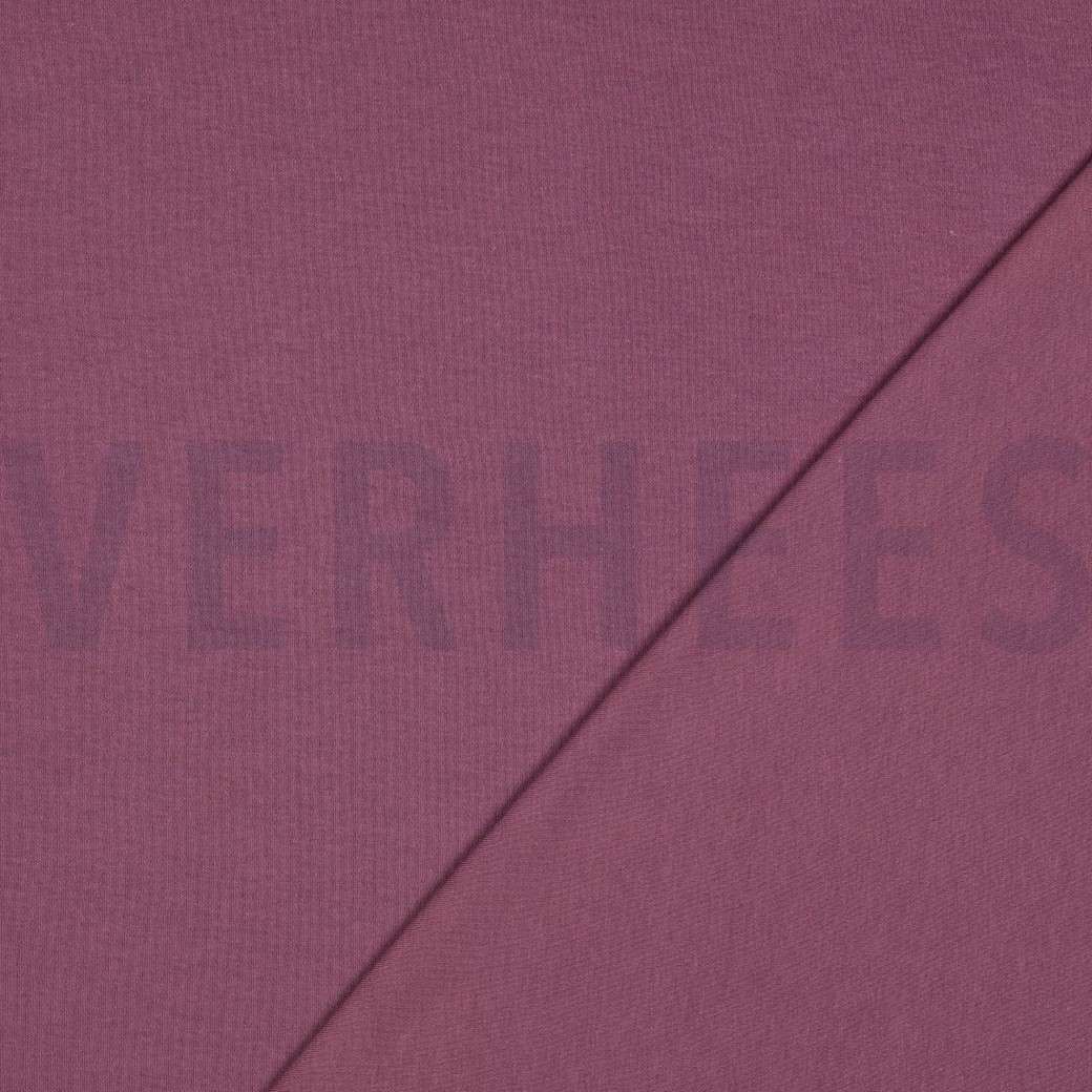 KATOENEN INTERLOCK JERSEY GOTS AUBERGINE #7