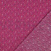 FEIN GEWEBTE BAUMWOLLPOPELINE BLUMEN FUCHSIA (thumbnail) #4