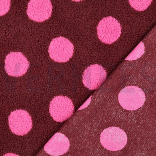 TEDDY JACQUARD POIS BORDEAUX #7