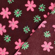 TEDDY JACQUARD BLUMEN BORDEAUXROT (thumbnail) #4