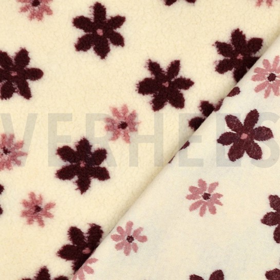 TEDDY JACQUARD BLUMEN GEBROCHEN WEISS #7