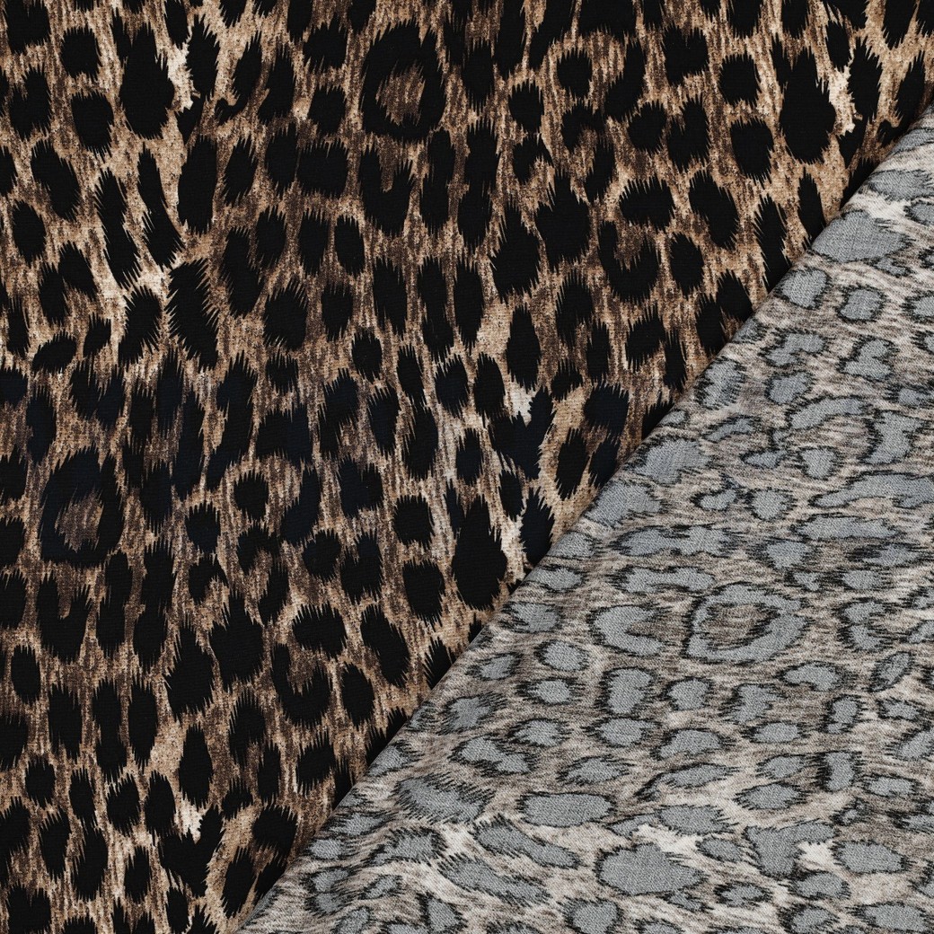 VISCOSE RADIANCE DIGITAL PEAU D’ANIMAL BRUN #7