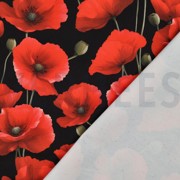 TABLECLOTH DIGITAL WATER REPELLENT POPPIES BLACK (thumbnail) #4