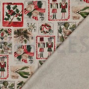 TOILE DÉCORATION LIN LOOK DIGITAL NOËL NATUREL (thumbnail) #4
