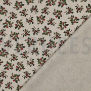 TOILE DÉCORATION LIN LOOK DIGITAL NOËL NATUREL (thumbnail) #4
