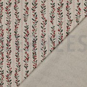 TOILE DÉCORATION LIN LOOK DIGITAL NOËL NATUREL (thumbnail) #4