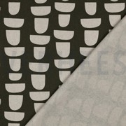 TOILE DÉCORATION LIN LOOK ABSTRACT VERT (thumbnail) #4
