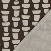 CANVAS LINNENLOOK ABSTRACT BRUIN (thumbnail) #4