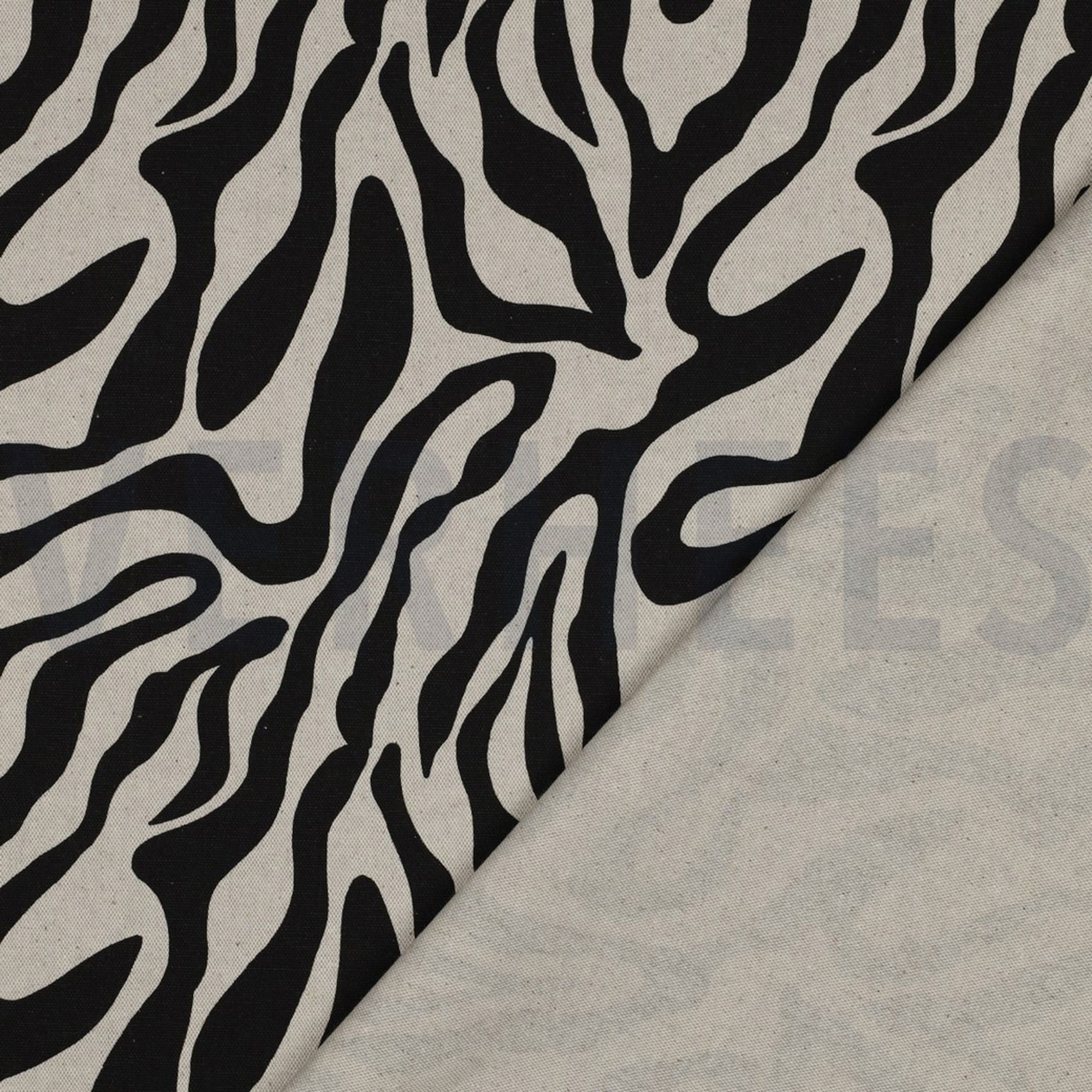 TOILE DÉCORATION LIN LOOK PEAU D’ANIMAL NOIR (high resolution) #4