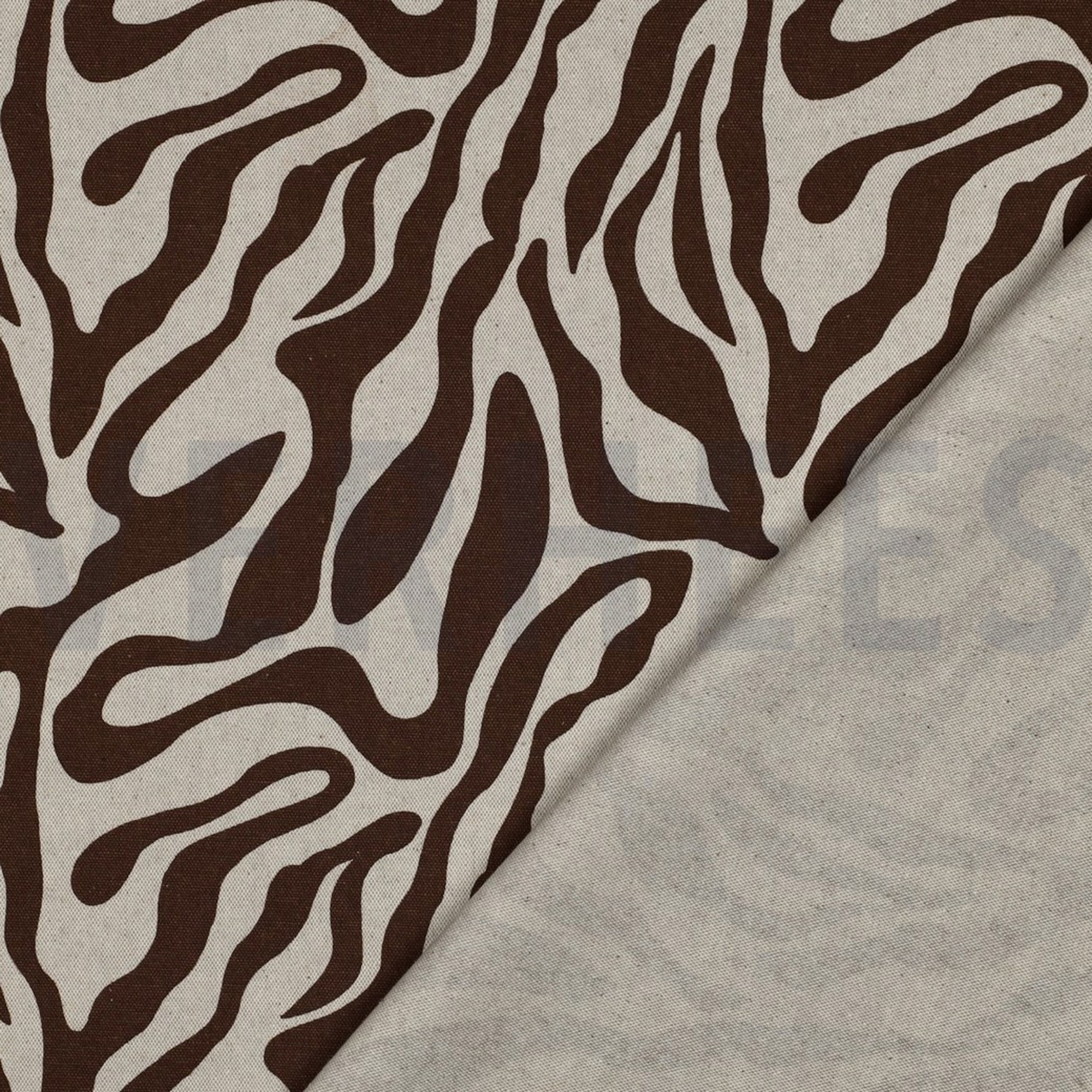 TOILE DÉCORATION LIN LOOK PEAU D’ANIMAL BRUN FONCÉ (high resolution) #4
