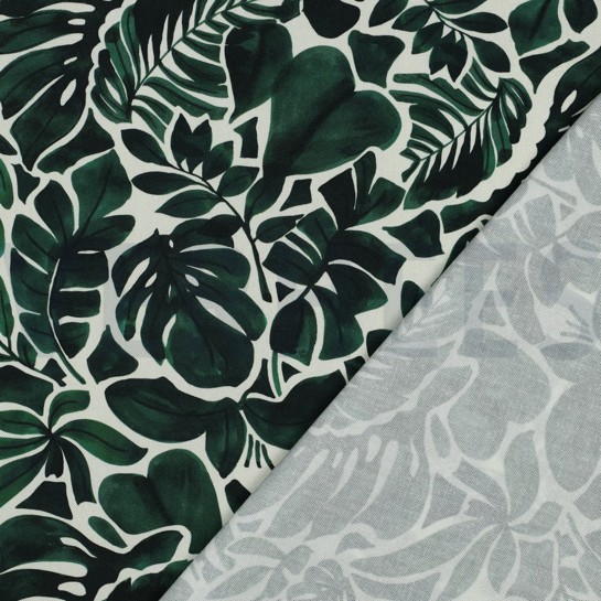 TOILE DÉCORATION DIGITAL FEUILLES VERT #7