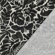 TOILE DÉCORATION DIGITAL FEUILLES GRIS (thumbnail) #4