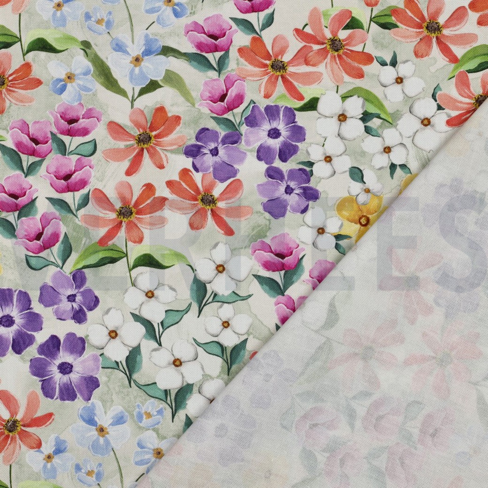 TOILE DÉCORATION FLEURS MULTICOLORE (high resolution) #4