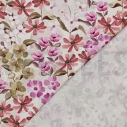 TOILE DÉCORATION FLEURS ROSE (thumbnail) #4