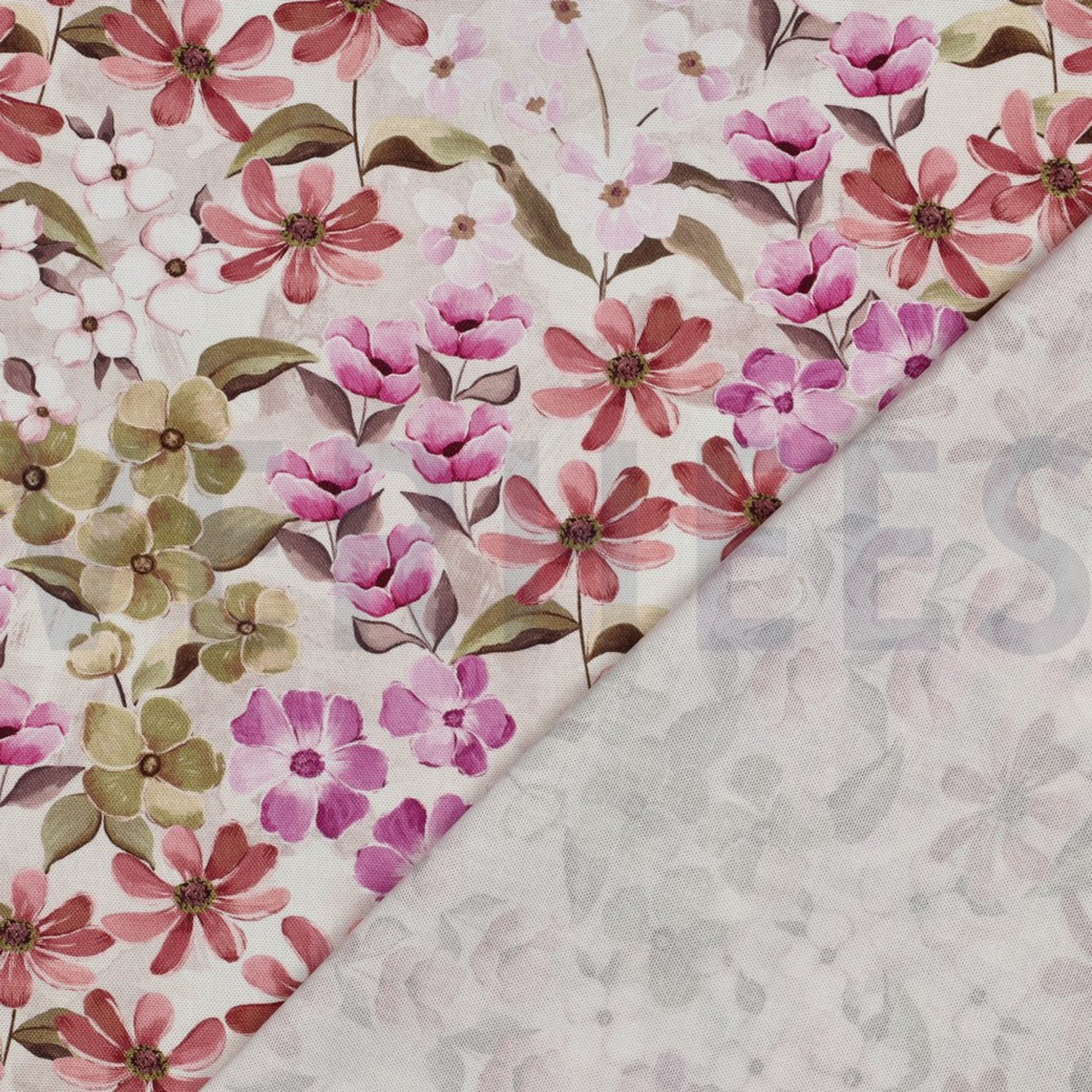TOILE DÉCORATION FLEURS ROSE (high resolution) #4
