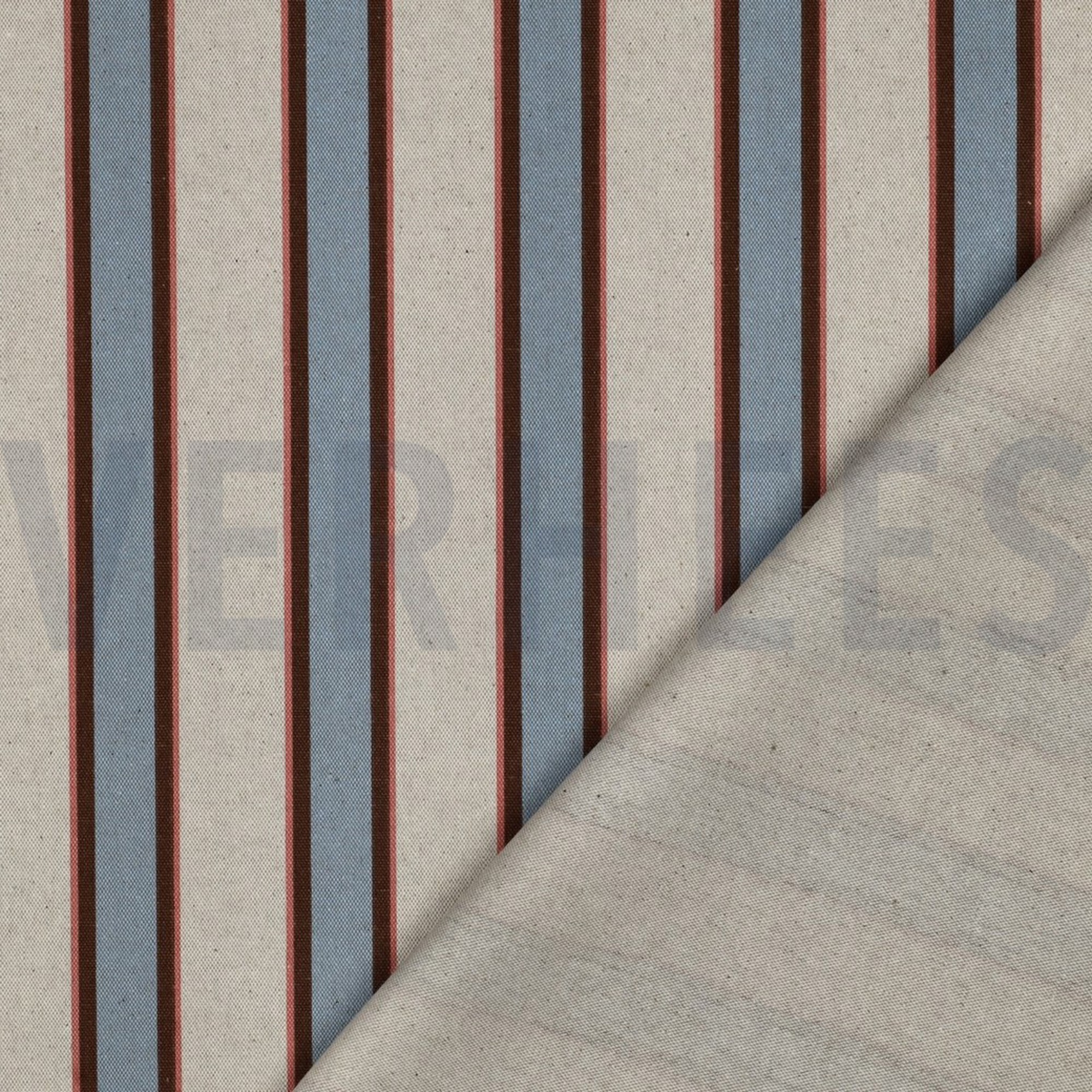 CANVAS LINEN LOOK STRIPES LIGHT BLUE (high resolution) #4