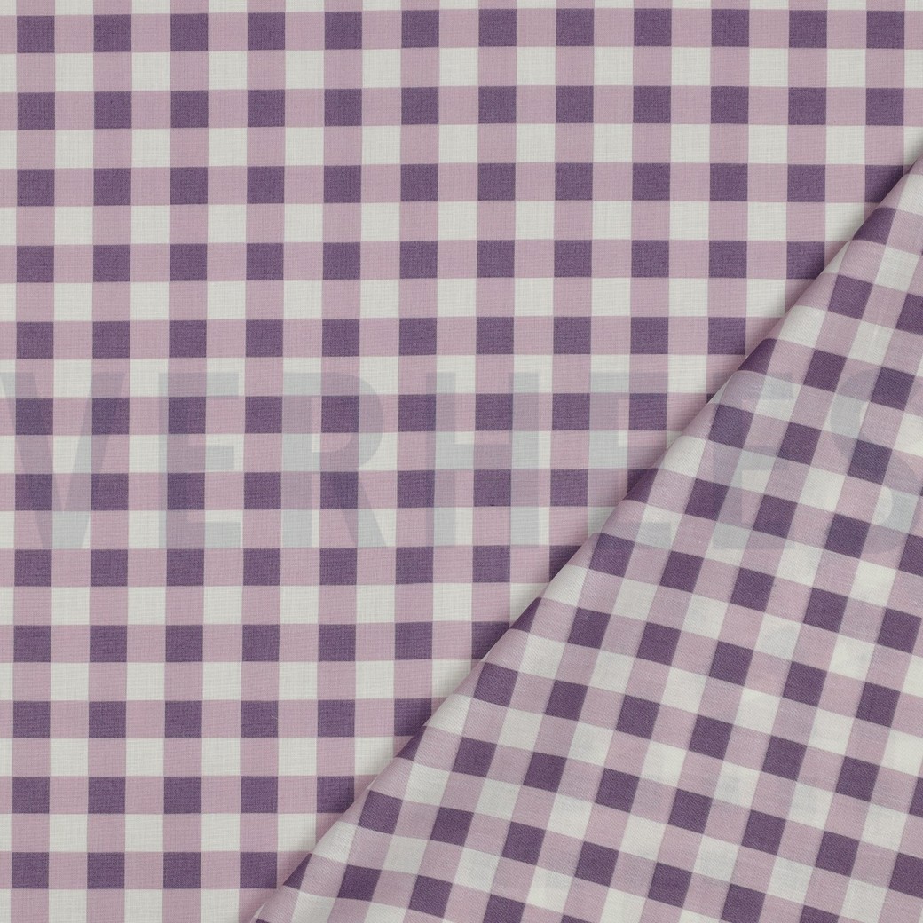 FINE POPLIN MATCHA & CHECKS LILAC #7