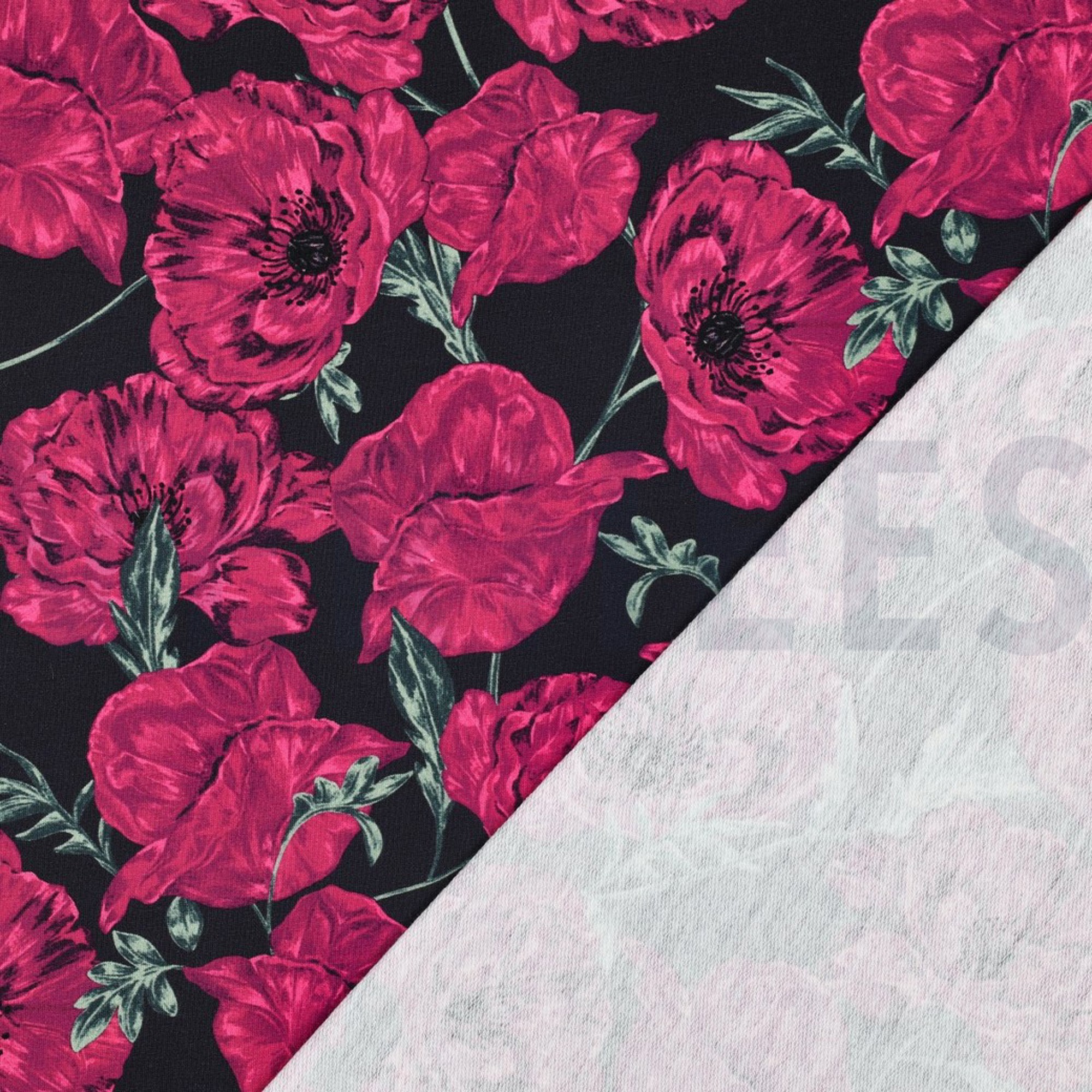 FRENCH TERRY DIGITAL BLUMEN MARINEBLAU (high resolution) #4