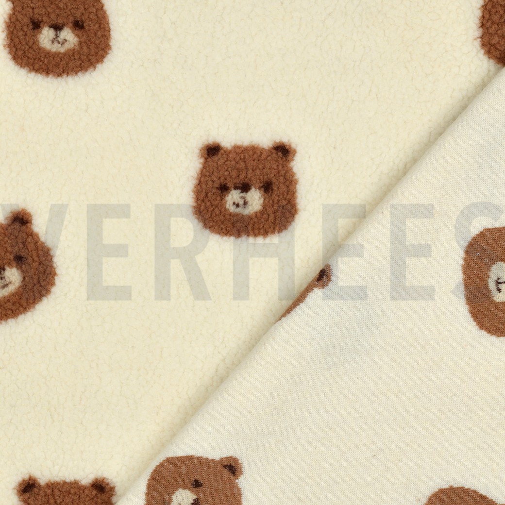FLEECE JACQUARD OURS BLANC CASSÉ #7