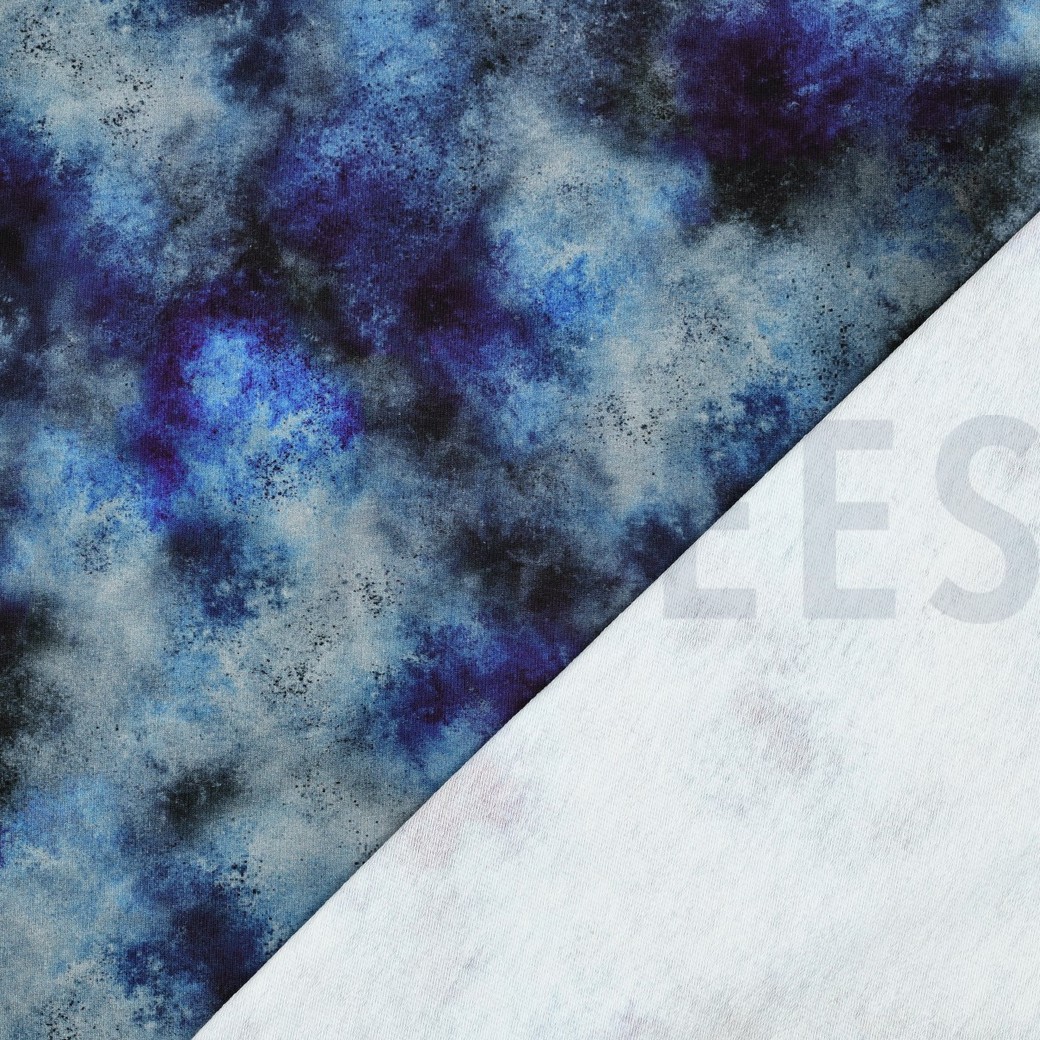 FRENCH TERRY DIGITAL TIE-DYE BLUE #7